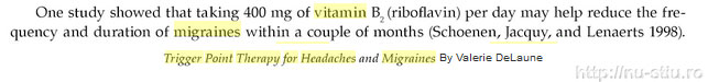 Vitamina B2 anti-migrene